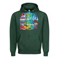 Sports Green enjoy every moment of summer Zipper Hoodie - HRA Design Shop