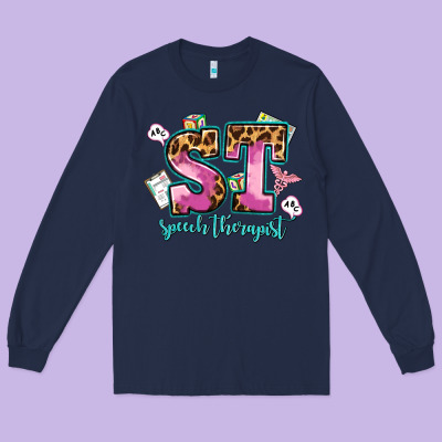 Speech Therapist Long Sleeve Tee Designed By Adodesignshop