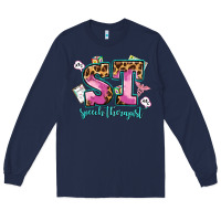 Navy speech therapist Long Sleeve Tee - AdoDesignShop