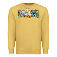 Antique Gold goat mom serape leopard cowhide goat family Premium Sweatshirt - Artiststas
