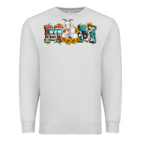 Dove Grey goat mom serape leopard cowhide goat family Premium Sweatshirt - Artiststas