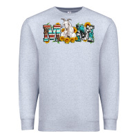 Heather Grey goat mom serape leopard cowhide goat family Premium Sweatshirt - Artiststas