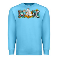 Ocean Blue goat mom serape leopard cowhide goat family Premium Sweatshirt - Artiststas