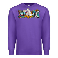 Purple goat mom serape leopard cowhide goat family Premium Sweatshirt - Artiststas