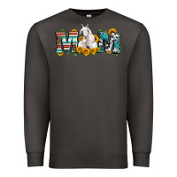 Smoke goat mom serape leopard cowhide goat family Premium Sweatshirt - Artiststas