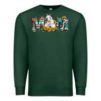 Sports Green goat mom serape leopard cowhide goat family Premium Sweatshirt - Artiststas