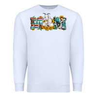 White goat mom serape leopard cowhide goat family Premium Sweatshirt - Artiststas