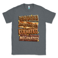 Charcoal Heather Educated motivated elevated melanated Classic Tee - Zillion Design Studio