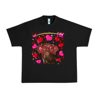 Black Valentine's day  labrador retriever Urban Heavy Tee - RanaPortraitStore