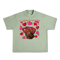 Oil Green Valentine's day  labrador retriever Urban Heavy Tee - RanaPortraitStore