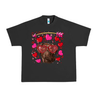 Pigment Black Valentine's day  labrador retriever Urban Heavy Tee - RanaPortraitStore