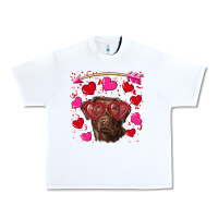 White Valentine's day  labrador retriever Urban Heavy Tee - RanaPortraitStore