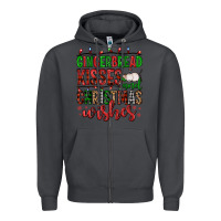 Smoke gingerbread kisses and christmas wishes Zipper Hoodie - FaDigitalArtStudio