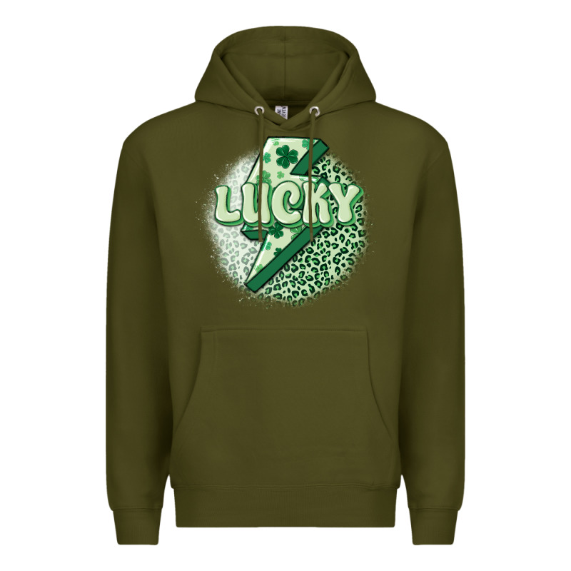 St. Patrick's Day Lucky Premium Hoodie by MaliasSmallBusiness | Teevron