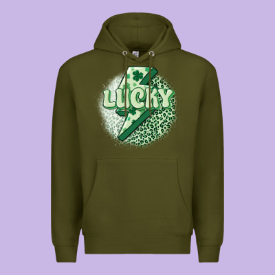 St. Patrick's Day Lucky Premium Hoodie Designed By Maliassmallbusiness