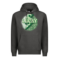 Charcoal Heather st. patrick's day lucky Premium Hoodie - MaliasSmallBusiness