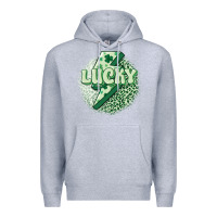 Heather Grey st. patrick's day lucky Premium Hoodie - MaliasSmallBusiness