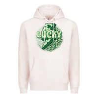 Pale Pink st. patrick's day lucky Premium Hoodie - MaliasSmallBusiness