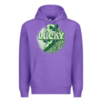 Purple st. patrick's day lucky Premium Hoodie - MaliasSmallBusiness