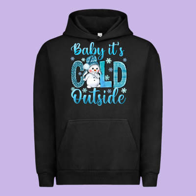 Baby It's Cold Outside Bbs Urban Hoodie Designed By Bundleandbundleshop