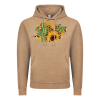 Vintage Coffee cactus leopard sunflower glitter  patch Vintage Hoodie - AdoDesignShop