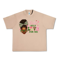 Burro sorority colors its the self love for me afro woman2 Urban Heavy Tee - texasbilliewilder