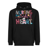 Black nursing is a work of heart Heavyweight Hoodie - BundleAndBundleShop