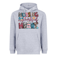 Heather Grey nursing is a work of heart Heavyweight Hoodie - BundleAndBundleShop