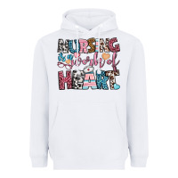 White nursing is a work of heart Heavyweight Hoodie - BundleAndBundleShop