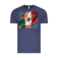 Vintage Denim American with mexican flag Vintage Tee - RanaPortraitStore