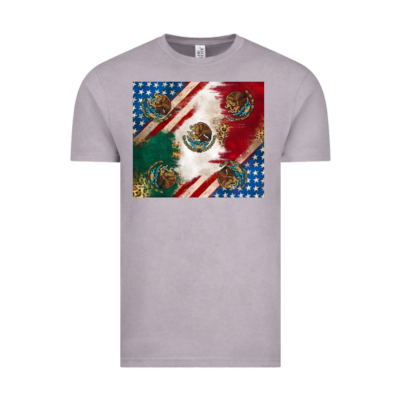 American With Mexican Flag Vintage Tee by RanaPortraitStore | Teevron
