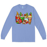 Colony Blue mexican gnomes coffee cups Long Sleeve Tee - Zillion Design Studio