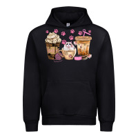 Black cat coffee cups with paw bbs Urban Hoodie - BundleAndBundleShop