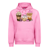 Fuchsia Pink cat coffee cups with paw bbs Urban Hoodie - BundleAndBundleShop