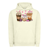 Pigment Pistachio cat coffee cups with paw bbs Urban Hoodie - BundleAndBundleShop