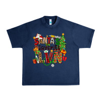 Navy santa's favorite lvn Urban Heavy Tee - Zillion Design Studio