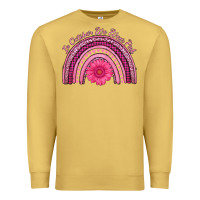 Antique Gold in october we wear pink rainbow Premium Sweatshirt - AdoDesignShop