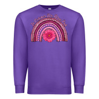 Purple in october we wear pink rainbow Premium Sweatshirt - AdoDesignShop