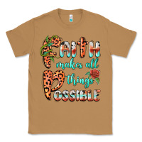 Toasted Coconut faith makes all things possible Classic Tee - BarkalooDesign