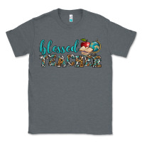 Charcoal Heather blessed teacher Classic Tee - BundleAndBundleShop
