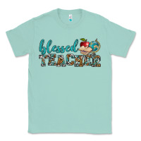 Seafoam blessed teacher Classic Tee - BundleAndBundleShop