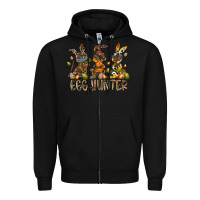 Black egg hunter Zipper Hoodie - RacoonDesign