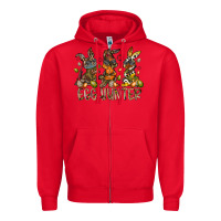 Red egg hunter Zipper Hoodie - RacoonDesign