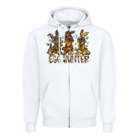 White egg hunter Zipper Hoodie - RacoonDesign