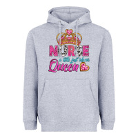 Heather Grey nurse a title just above queen Heavyweight Hoodie - BundleAndBundleShop