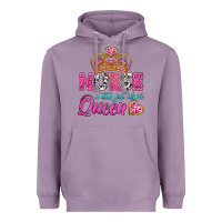 Lavender nurse a title just above queen Heavyweight Hoodie - BundleAndBundleShop