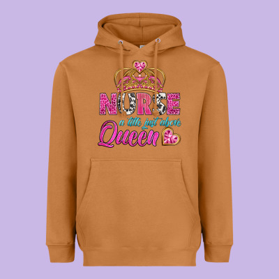 Nurse A Title Just Above Queen Heavyweight Hoodie Designed By Bundleandbundleshop
