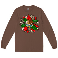 Chestnut mexican flag sunflower Long Sleeve Tee - Zillion Design Studio