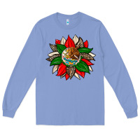 Colony Blue mexican flag sunflower Long Sleeve Tee - Zillion Design Studio