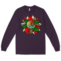 Plum mexican flag sunflower Long Sleeve Tee - Zillion Design Studio